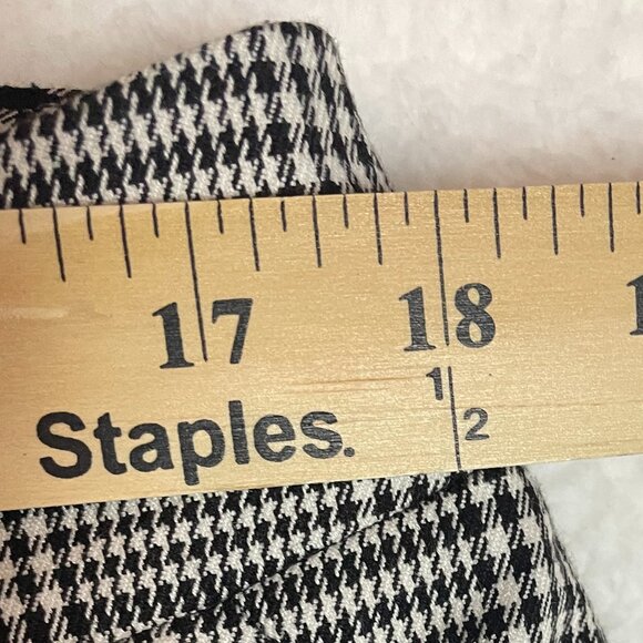 LANE BRYANT THE LENA WIDE LEG CAPRI PANT SIZE16 BLACK/WHITE PLAID NWT - Picture 7 of 11